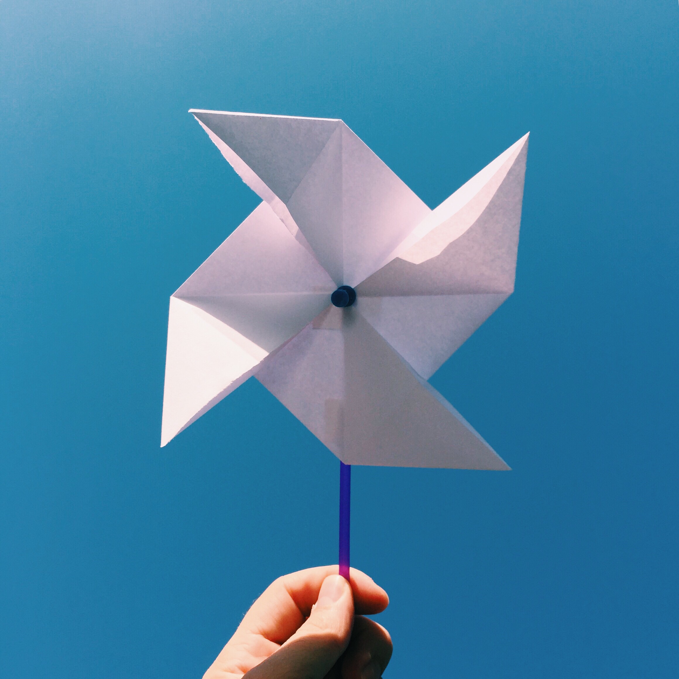 Pinwheel. Origami